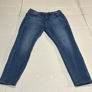 LOFT Women's High Rise Jeans - Dark Blue